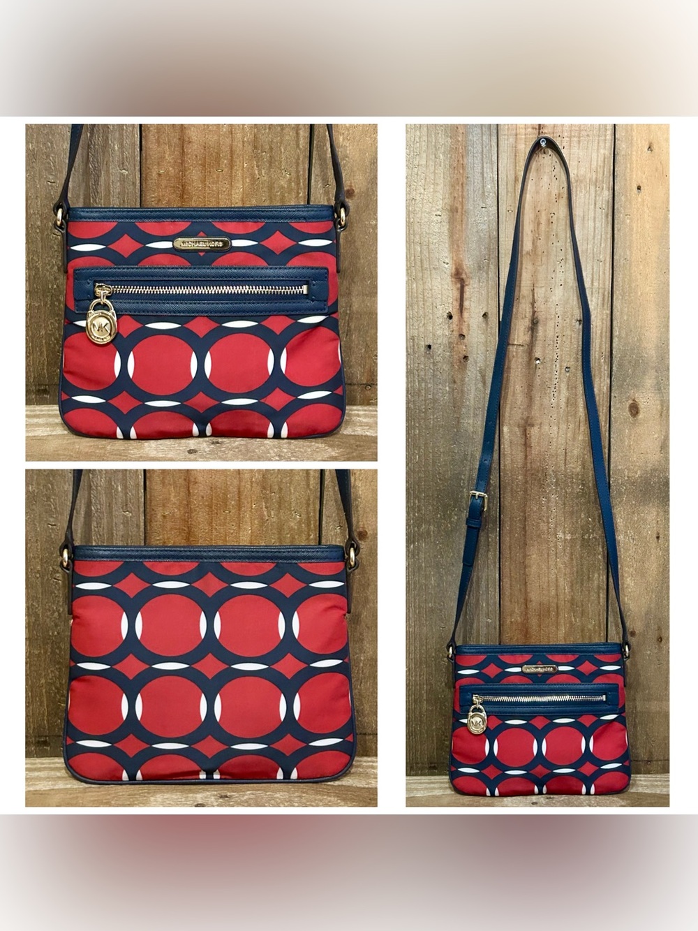Michael Kors. 5 Piece: Cindy Bag & Free Crossbody, Gift Box, Scarf & Dust Bag. - Picture 14 of 16